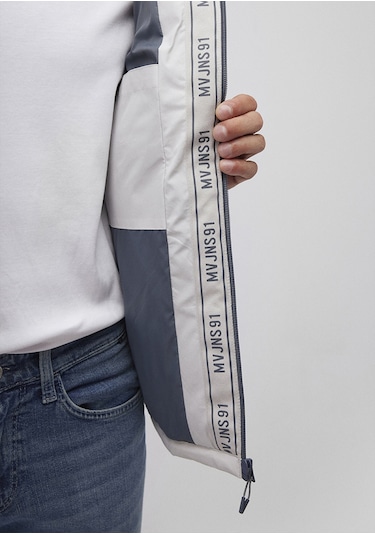 Mavi - Kapüşonlu Açık Gri Şişme Mont 0110352-70080 Gri