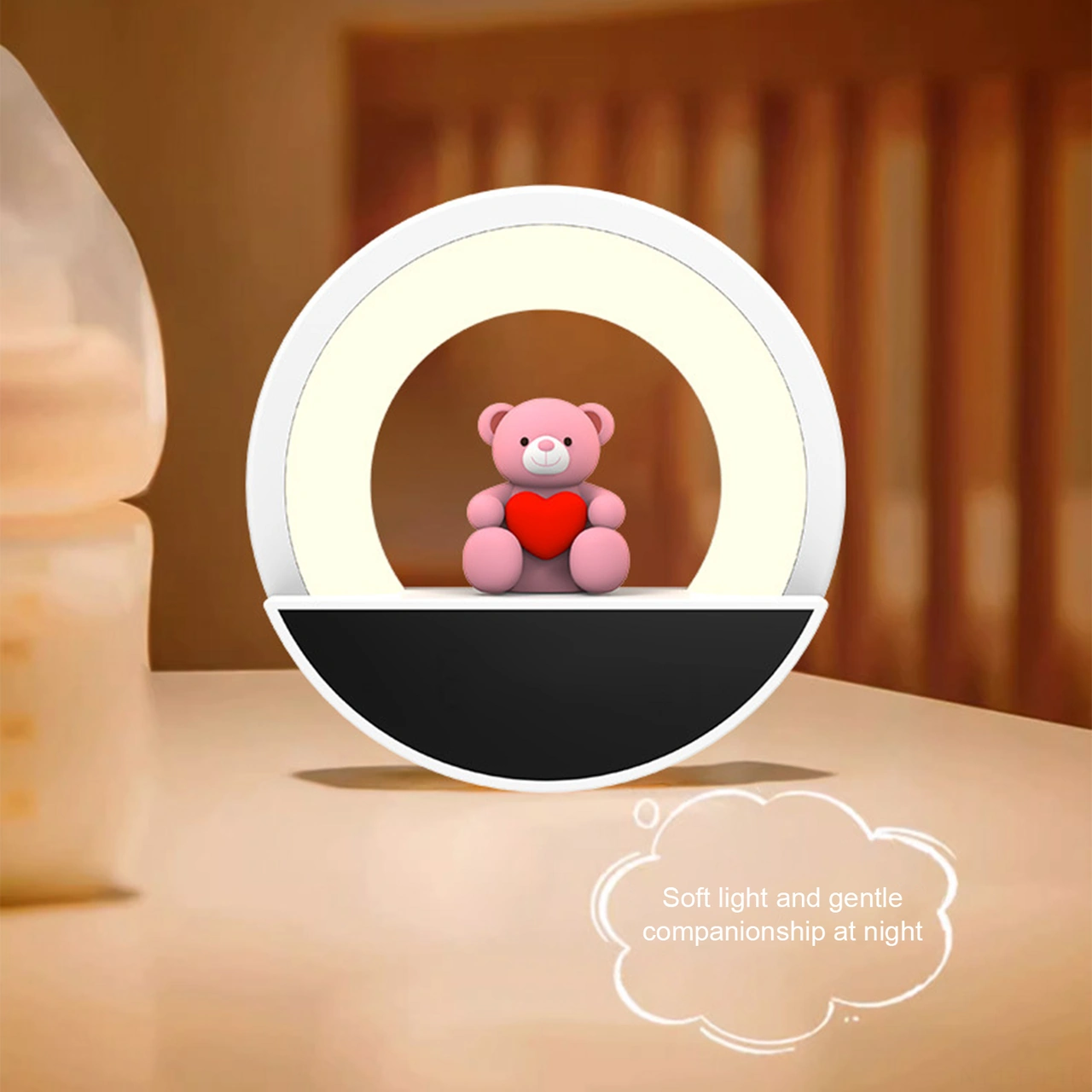 Folinda Led Gece Lambası, 3 Renk Sıcaklığı, Parlaklık Ayarlı, 3 Zamanlayıcı Seçeneği, Kumanda İle, 200mah Pil, Avrupa Standartı Çok Renkli