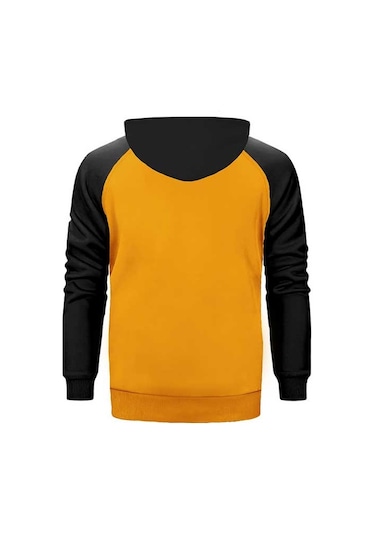 Mötley Crüe Logo Sarı Renk Reglan Kol Sweatshirt Sarı