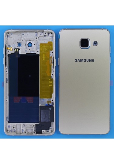 Gmr Samsung Galaxy Uyumlu A5 2016 A510 Kasa Kapak 2 Sim Nfc Buzzer Gold