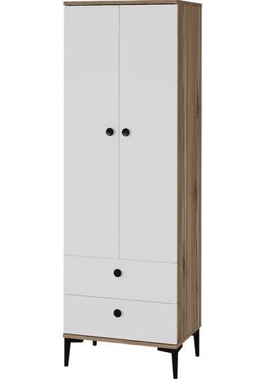 Kalender Dekor Silvia-1 Slv02, 2 Kapaklı, 2 Çekmeceli Gardırop