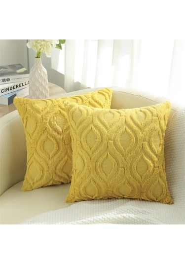 Olanly Yumuşak Minder Örtüsü 45x45 Peluş Yastık Kılıfı Rahat Ev Dekor Atmak Multı 50x50cm Multı
