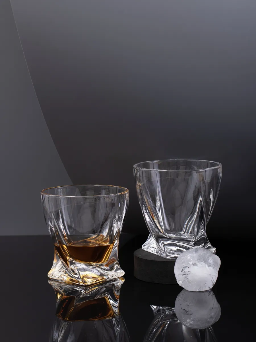 Aura Of Bohemia Cam Bardağı Dönen 2'li Buz Kalıbı 266508731 Şeffaf Kristal