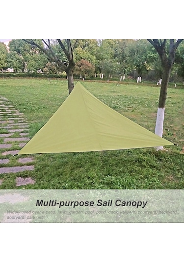 Vkemall Turuncu Dış Mekan Gölge Tiriği - 3x3x3m 210t Poliester, Su Geçirmez, Rüzgar Ve Güneş Koruyucu, Bahçe/patio İçin 3 Kanca İle