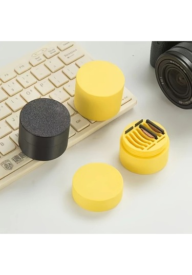 Elmpaly Siyah Sku'lu 7 Sd Ve 4 Tf Kart İçin Kompakt 3d Baskılı Taşınabilir Şok Ve Toz Korumalı Şeffaf Sd Kart Organizör Kutusu