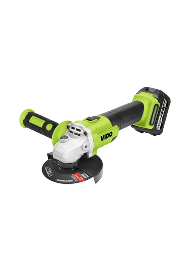 Vıdo Wd040520210 Profesyonel 115 MM Akülü Kömürsüz Motor 21 Volt Lion Avuç Taşlama Makinesi