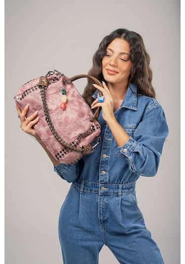 Ççs Kadın Omuz Çantası C.ccs17643 Pembe