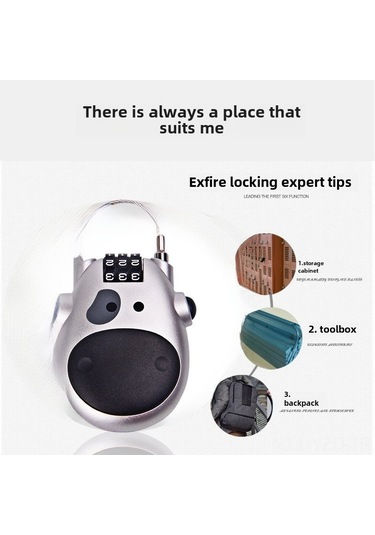 Yuntech01 Motorsiklet Kask Kilit Elektrikli Bisiklet Güvenlik Kilitleri 4 Basamaklı Şifreli Genişleyen Çelik Tel Antifantezi C32 Sarı