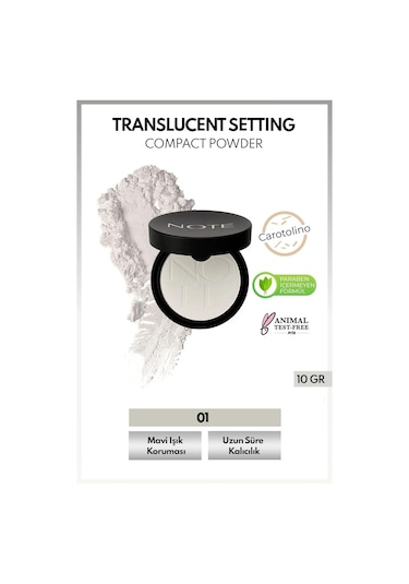 Note Cosmetique Translucent Setting Powder Makyaj Sabitleyici Toz Pudra - Transparan