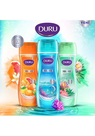 Duru Fresh Sensations Enerji Bombası Duş Jeli 6 x 450 ML