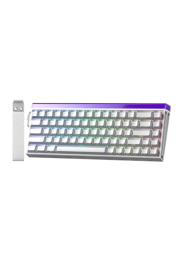 Aula Hero 68 He Manyetik Klavye Rapid Trigger Jade King Switch 8000hz Rgb Neon Tkl Hot Swap Oyuncu Klavyesi Beyaz