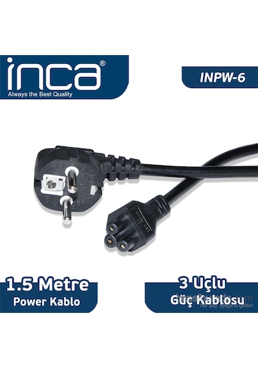 Inca Inpw-6 1 5M Notebook Güç Kablosu