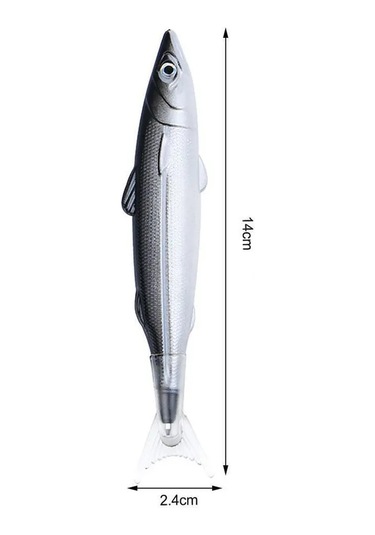 Deus Lıght Balık Kalem Seti 4 Adet 295470494 Gri