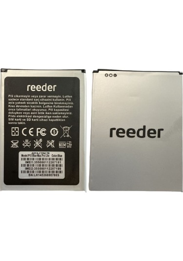 Senalstore Reeder P13 Blue Max Pro Lite 2022 Pil Batarya 5000 Mah