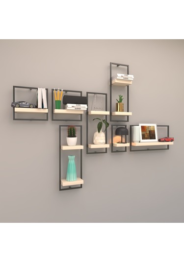 Rafkestir Milano Raf Seti - Model 5 Krem ( Mat )