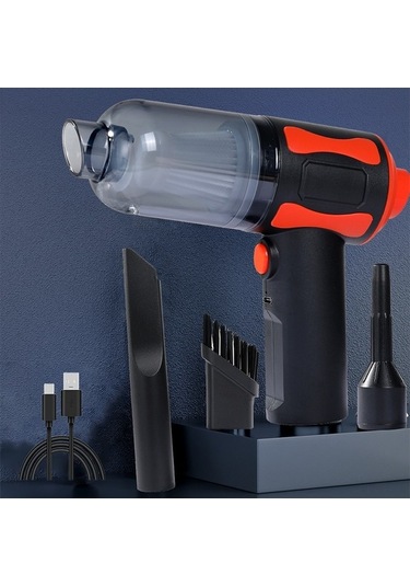 Besthome1 Ev Ve Araç İçin Kablosuz Süpürge - 45.000 Rpm, Nemli/kuru Temizlik, Hızlı Şarj, Yıkanabilir Filtre Siyah Siyah