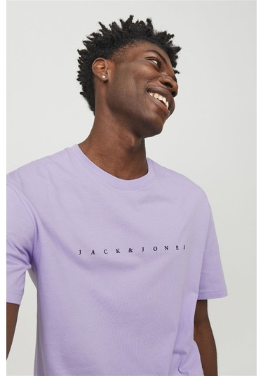 Jack & Jones Jjestar Jj Tee Ss Noos Mor Erkek Kısa Kol T-shirt 000000000101927703