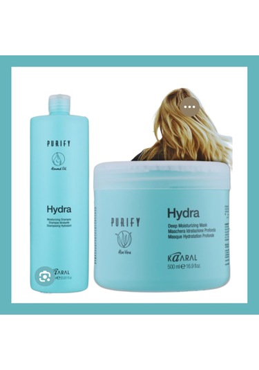 Kaaral Purify Hydra Şampuan 1000 Ml + Kaaral Purify Hydra Maske 500ml Tüm Saçlar