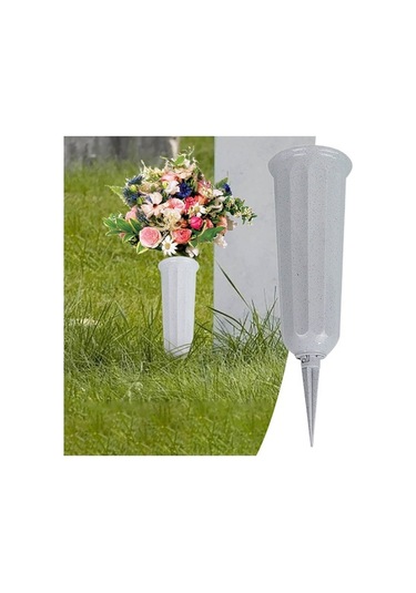 Ulzyvf Lebihmurah 4994 Mezar Vazo Korozyona Dayanıklı Mezarlık Mezar Taşı Vazo Kazıklı Mezarlık Vazo, Korozyona Dayanıklı