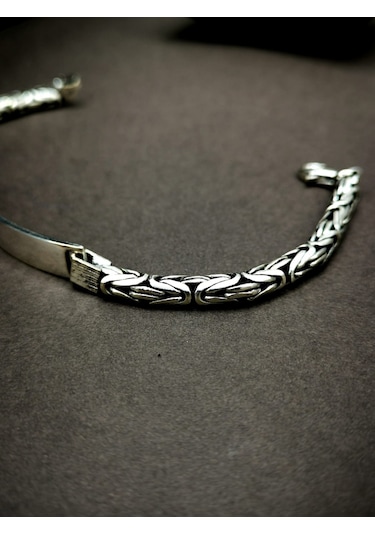 Omar Silver Erkek Kral 5 Mm Oval Plakalı Künye 26,40 Gr
