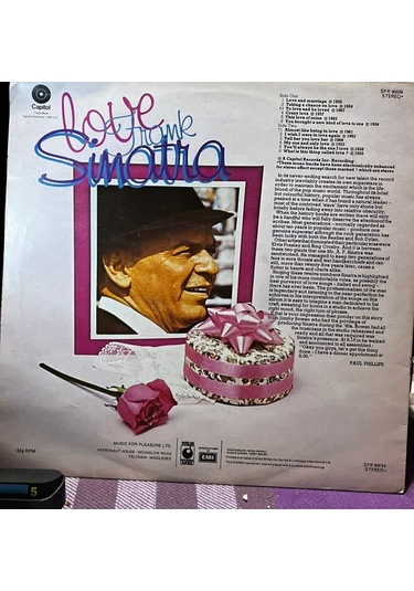 Frank Sinatra - Love Lp 1973 - Capitol Records / Mfp - İngiliz Baskı Plak