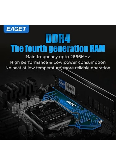 Dashanshop Eaget 8gb 2666mhz Ddr4 Ram Masaüstü Bilgisayar Bellek Yükseltme