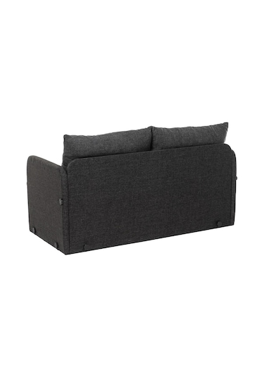 Pafu Saga İkili Katlanır Yataklı Koltuk Keten Koyu Gri