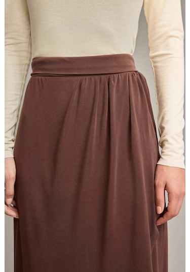 Defacto Relax Fit Normal Bel Düz Paça Modal Pantolon G1338ax25smbn219 Kahve