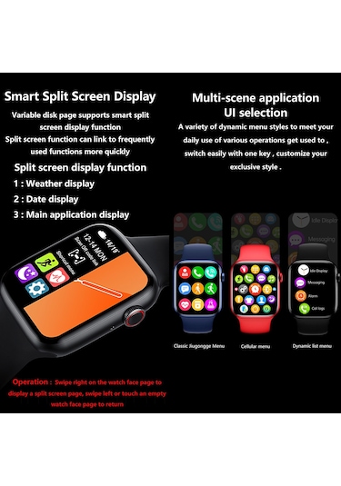 Geeksen T500+plus 1.75 " Ips Ekran Akıllı Saat v