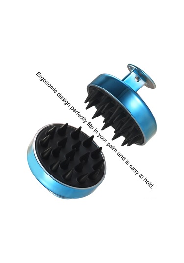 Samdoo Yumuşak Silikon Saç Yıkama Fırçası - Ev Ve Kuaför Kullanıma Uygun - Scalp Masaj Ve Temizlik Aracı - Gümüş Renk