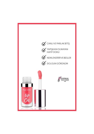 Note Cosmetics Lip Oil Nemlendirici Ve Parlatıcı Dudak Bakım Yag I - 10 Baby Pink - Pembe Baby Pink