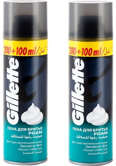 Gillette Hassas Tıraş Köpüğü 2 x 300 ML