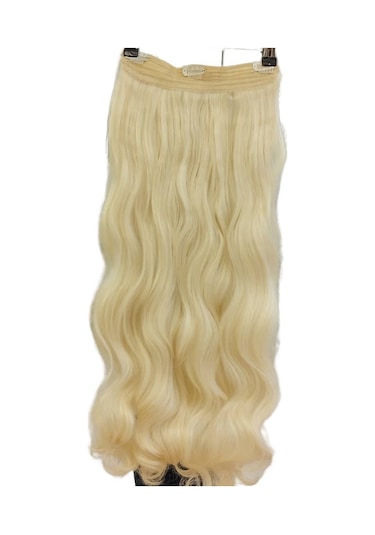 My Hair Türkiye Yarımay Çıt Çıt Saç Fiber Sentetik Postiş Platin