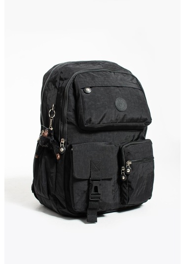 Ultra Hafif Çok Cepli Su Geçirmez Sırt Çantası Unisex Siyah Model: 571-1k - Siyah