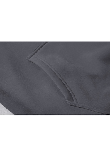 Guitar Skull Gri Reglan Kol Kapşonlu Unisex Sweatshirt Gri