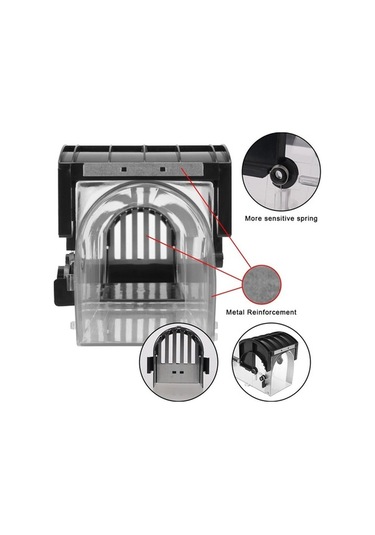 Novahub Yeniden Kullanılabilir Şeffaf Fare Kapanı, Güvenli Bahçe/firma Fare Yakalayıcı, Kendinden Kilitlemeli, Plastik, Akıllı Design