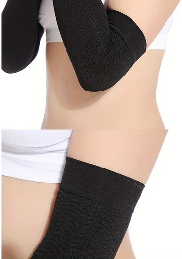 Xuweiwei Beige 3 Çift Kadın Nefes Alabilir Dirsek Kolçuğu