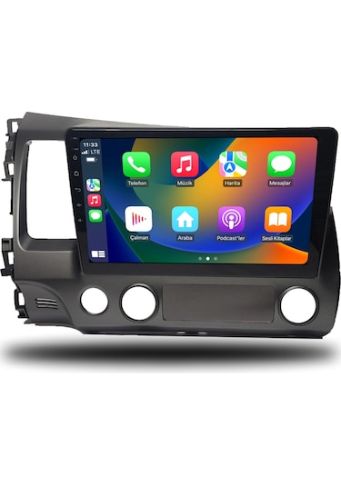 Avaydel Honda Civic FD6 Android Carplay Multimedya 2007-2011 8GB RAM + 128GB Hafıza + 4 Çekirdek
