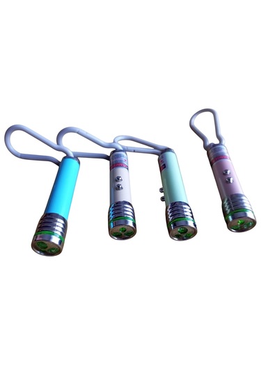 Mini Askılı Lazer El Feneri Flaşörlü Fener Lazer Normal Fener