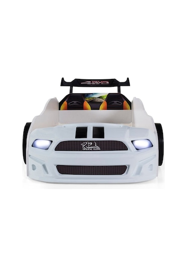 Beyaz Arabalı Yatak Sport Mst Full Ledli Kumandalı Baza Ortopedik Yatak 90x190 Cm Beyaz Arabalı Yatak Sport Mst Full Ledli Kumandalı Baza Ortopedik Yatak 90x190 Cm