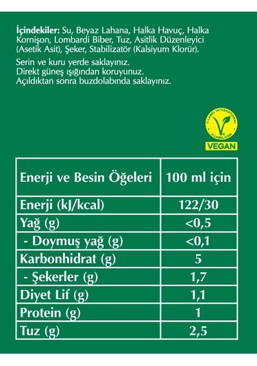 Fersan Karışık Turşu 720 Cc