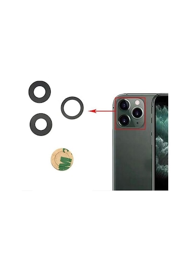 Apple Uyumlu iPhone 11 Pro Max Kamera Lensi Kamera Camı