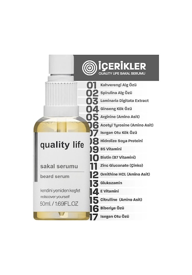 Quality Life Sakal ve Bakım Serumu 50 ML