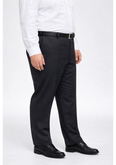 Classics Men Caserta Büyük Beden Erkek Kumaş Pantolon - 7560 Siyah