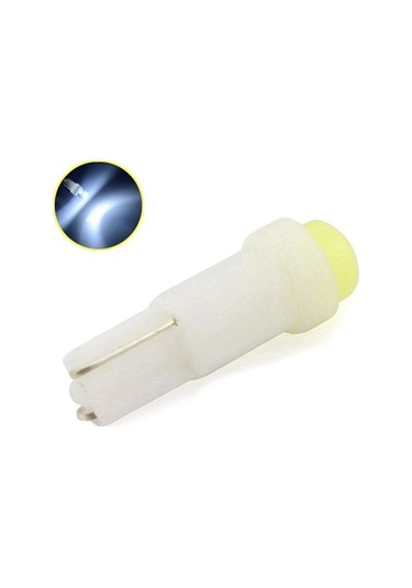 Beyaz 10 Adet T5 Led Işıkları W1.2w W3w Led Araç İç Işık Otomatik Yan Kama Pano Göstergesi Enstrüman Lamba Ampulü 4014 Led Süper Parlak