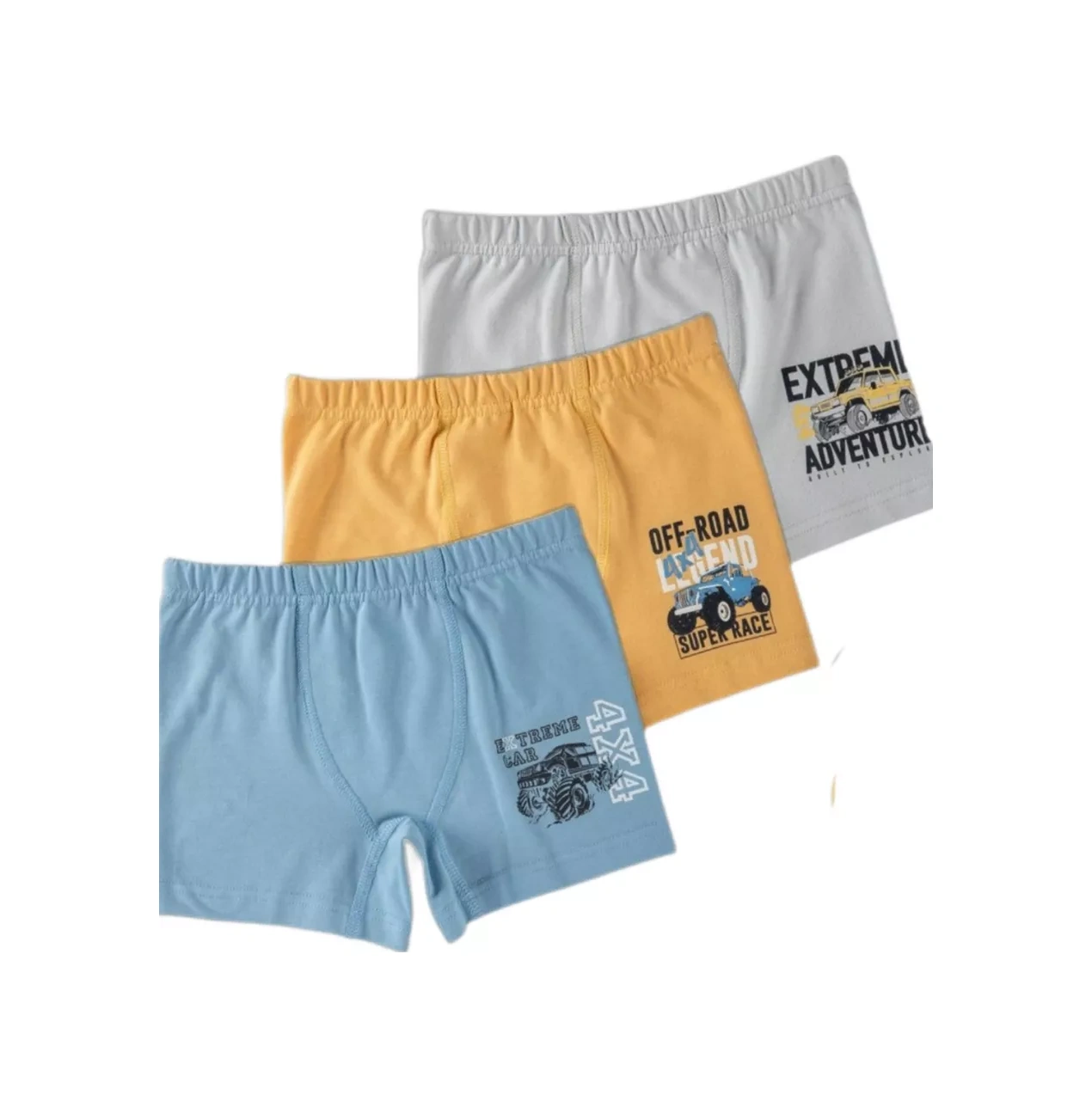 Baykar 3'lü Boxer Külot 158030776 Gri