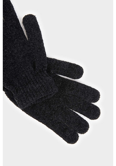 Defacto Kadın Şönil Eldiven F3191ax25wnbk26 Siyah