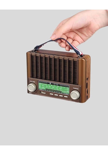 Solar Hoparlör Bluetooth Fm Am Sw Radyo Çok Fonksiyonlu Şarjlı
