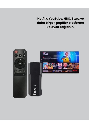 Buğz Android Tv Stick 2gb Ram 16gb Depolama Kapasiteli