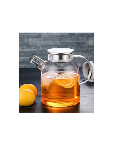 Çelik Kapaklı Borosilikat Cam Demlik 1500ml Royaleks-cm-2003 Renkli